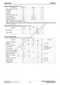 BD9870FPS-E2 Datasheet Page 3