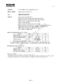 BD9890F-E2 Datasheet Cover