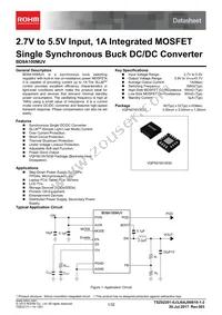 BD9A100MUV-E2 Datasheet Cover