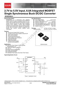 BD9B600MUV-E2 Datasheet Cover