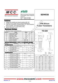 BDW93B-BP Datasheet Cover