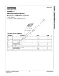 BDW94 Datasheet Page 2