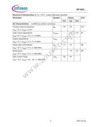 BF1005E6327HTSA1 Datasheet Page 3