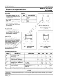 BF1101WR Datasheet Page 2