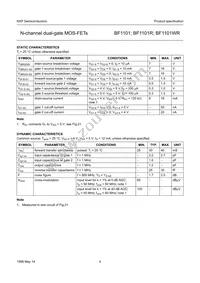 BF1101WR Datasheet Page 4