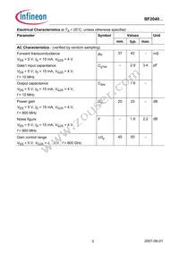 BF2040WH6814XTSA1 Datasheet Page 3