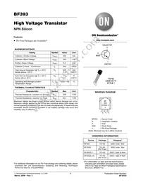 BF393ZL1G Datasheet Cover