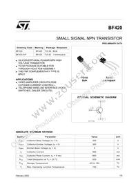 BF420-AP Datasheet Cover