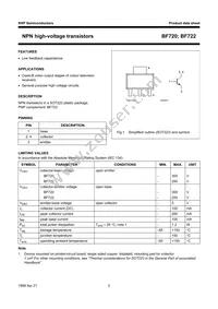 BF722 Datasheet Page 3