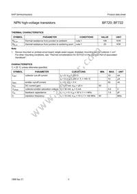 BF722 Datasheet Page 4