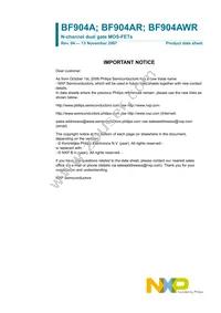 BF904A Datasheet Cover