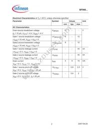 BF998RE6327HTSA1 Datasheet Page 2