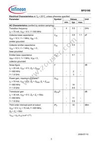 BFG 19S E6327 Datasheet Page 3