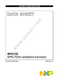 BFG135 Datasheet Cover