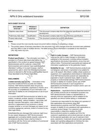 BFG198 Datasheet Page 12