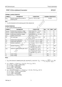 BFG31 Datasheet Page 3