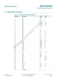 BFG310W/XR Datasheet Page 7