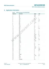 BFG325W/XR Datasheet Page 7