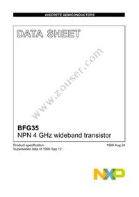 BFG35 Datasheet Cover