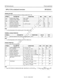 BFG92A/X Datasheet Page 3