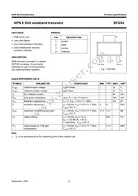 BFG94 Datasheet Page 2