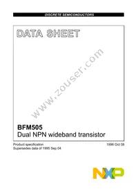 BFM505 Datasheet Cover