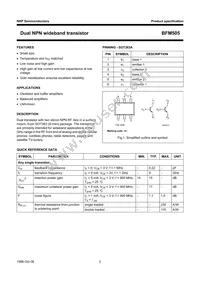 BFM505 Datasheet Page 2