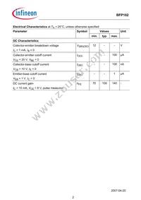 BFP 182 E7764 Datasheet Page 2