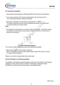 BFP 420F E6327 Datasheet Page 5