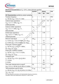 BFP620E7764BTSA1 Datasheet Page 3