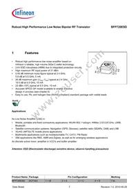 BFP720ESDH6327XTSA1 Datasheet Page 7