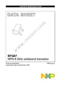 BFQ67 Datasheet Cover