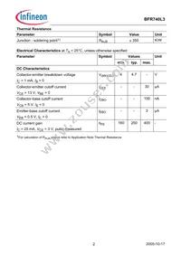 BFR 740L3 E6327 Datasheet Page 2