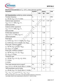 BFR 740L3 E6327 Datasheet Page 3
