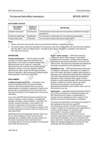 BFR30 Datasheet Page 11