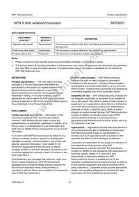 BFR505T Datasheet Page 12