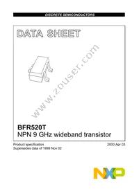 BFR520T Datasheet Cover