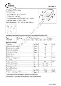 BFS 360L6 E6327 Datasheet Cover