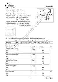 BFS 469L6 E6327 Datasheet Cover