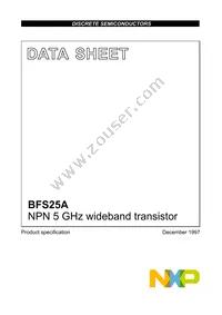 BFS25A Datasheet Cover
