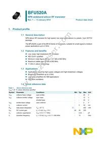 BFU520AVL Datasheet Cover