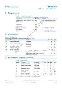 BFU520AVL Datasheet Page 3