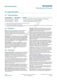 BFU520XRVL Datasheet Page 20