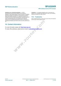 BFU520XRVL Datasheet Page 21