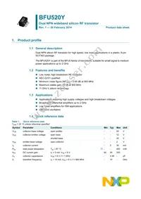 BFU520YF Datasheet Cover