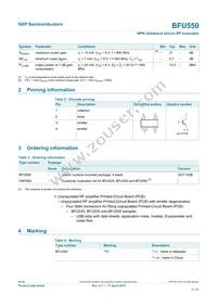 BFU550VL Datasheet Page 2