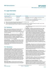 BFU550XVL Datasheet Page 19