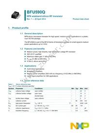 BFU590QX Datasheet Cover