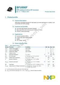 BFU690F Datasheet Cover