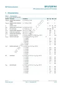 BFU725F/N1 Datasheet Page 4